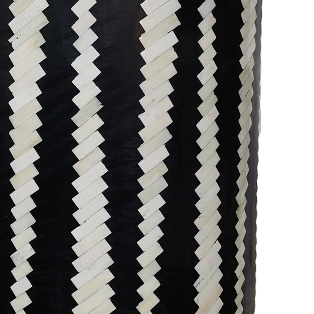 Bone Inlay Side Stool