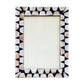 Handmade Customized Mother of Pearl Black Photo Frame
