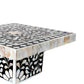 Mother Of Pearl Cake Stand In Black Floral Pattern