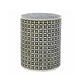 Handmade Customized Bone Inlay Star Eye Pattern Round Stool Best For Home Decor