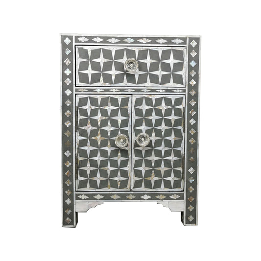 Handmade Customized Mother of Pearl Bedside Table