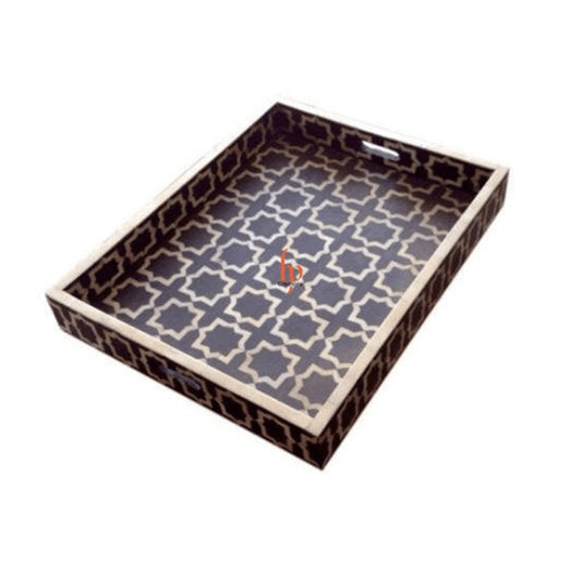 Hand Crafted Bone Inlay Tray a Perfect gift for any Occasion