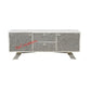 Personalized Handmade Bone Inlay Low Cabinet With Small Fish Scale Pattern