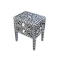 Personalized Mother of Pearl Antique Handmade Night Stand End table Furniture with Insurance