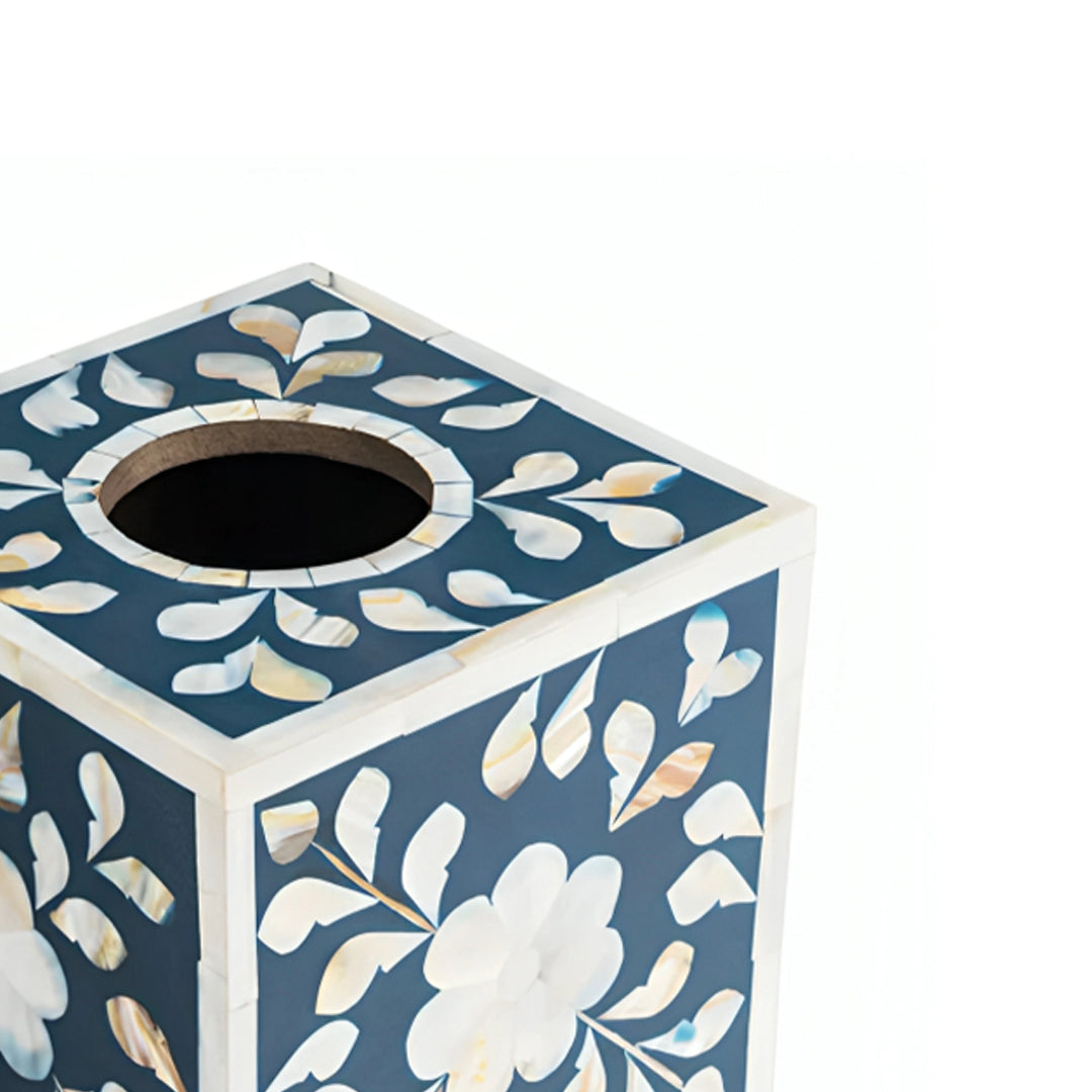 Handmade Customized Mother of Pearl Square Shape Tissue Box