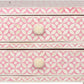 Bone Inlay Bedside Table in fish scale pattern