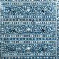 Mother of pearl inlay floral design 4 four drawer tall boy blue dresser