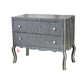 Hand-applied Retro looking Chest of Drawers Two Deep Drawers For Ample Storage