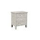 Personalized Handmade Bone Inlay 3 Drawer Honeycomb Design Bedside Table/ Attractive Home Deco