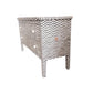 Bone Inlay Chest Of 2 Drawers Beautifully Crafted in Black Color Geometric Design Home Decor Handmade Inlay Furniture