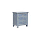 Handmade Bone Inlay 3 Drawer Fish Scale Bedside Table