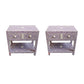 Personalized Bone Inlay Beautiful Bedside Table 2 Drawer Shelf Beautifully Crafted Floral Design