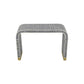 Handmade Customized Bone Inlay Waterfall Console Table