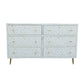 Handmade Customized Bone Inlay Moroccan Pattern Chest of 6 Drawer
