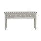 Handmade Bone Inlay Three Drawer Geometric Console