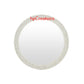 Handmade Bone Inlay Mirror Round Shaped With Geometric Design