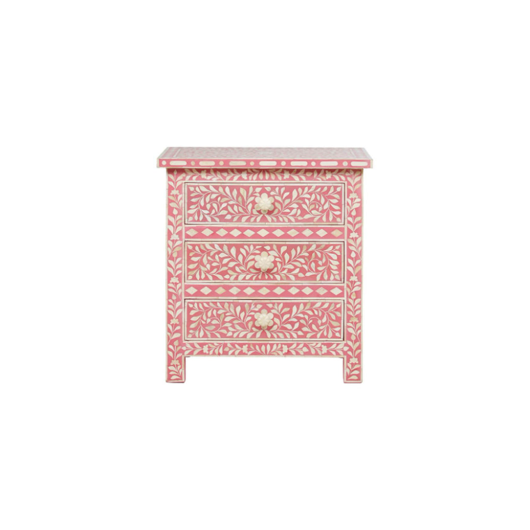 Personalized Bone Inlay Bedside Bedside Cabinet Best Home Decor Item with Attractive Design