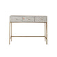 Handmade Bone Inlay Console With Bone Inlay Stool