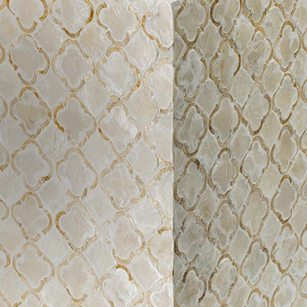 Mother Of Pearl Square Shape Stool
