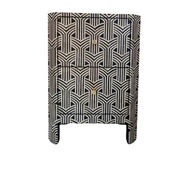 Personalized Handmade Midtown Inlay Nightstand Night Stand/Set Of 2 Bedside Tables