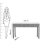 Handmade Customized Bone Inlay Star Eye Pattern 3 Drawer Console Table