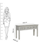 Handmade Bone Inlay Three Drawer Geometric Console