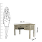 Handmade Bone Inlay Console with Five Drawer Beautifully Crafted Traditional Floral Design Best Home Decor Table