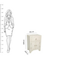 Personalized Handmade Bone Inlay Bedside Table for Home Decor