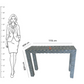 Bone Inlay Checkerboard design Console Table