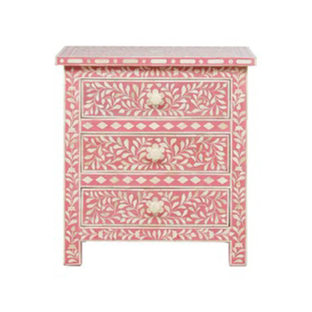 Personalized Bone Inlay Bedside Bedside Cabinet Best Home Decor Item with Attractive Design