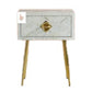 Personalized Handmade Bone Inlay Set Of 2 Bedside Tables Home Decor Furniture Attractive Floral Design Entrance Tables
