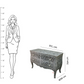 Handmade Bone Inlay Chest of 2 Drawers Beautifully Crafted Home Décor Inlay Furniture Decorative Living Table
