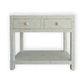 Personalized Bone Inlay Beautiful Bedside Table 2 Drawer Shelf Beautifully Crafted White Floral Design