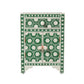 Personalized Jade Green Floral Bone Inlay Bedside Table