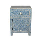 Personalized Handmade Bone Inlay Bedside Table  Home Decor Furniture Attractive Floral Design
