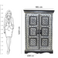 Personalized Handmade Bone Inlay Antique Floral Wardrobes Best For Home