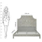 Handmade Bone Inlay King Size  Bed Frame with Headboard for Bedroom Decor