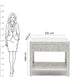 Personalized Mother of Peral Long Slim Antique Bedside with One Drawer For Home Decor