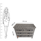 Handmade Bone Inlay Chest Of 4 Drawers Beautifully Design Inlay Chest Home Decor Inlay Furniture Decorative Living Table