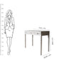 Handmade Customized Mother of Pearl Vanity Console Table with Stool