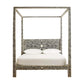 Handmade Bone Inlay King Size  Bed Frame with Headboard and pillars for Bedroom Decor
