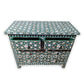 Customized Handmade Mother of Pearl Floral Chest of 4 Drawer for Home and Office decor