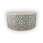 Customized Handmade Bone Inlay Round Coffee Table/ Moroccan Design Teal