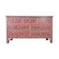 Handmade Customized Mother of Pearl Chest of 7 Drawer/Floral Pattern