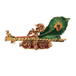 Beautiful Decorative Metal Flute with Beautiful Metal Peacock Feather Key Stand for Home Decor