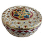 Decorative Holiday Easter Round Steel Cookie Tin/  Meenakari Cookie Tin Set of 2