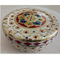 Decorative Holiday Easter Round Steel Cookie Tin/  Meenakari Cookie Tin Set of 2