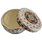 Decorative Holiday Easter Round Steel Cookie Tin/  Meenakari Cookie Tin Set of 2