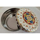 Decorative Holiday Easter Round Steel Cookie Tin/  Meenakari Cookie Tin Set of 2