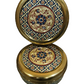 Decorative Round Steel Cookie Tin/  Meenakari Cookie Tin Set of 2